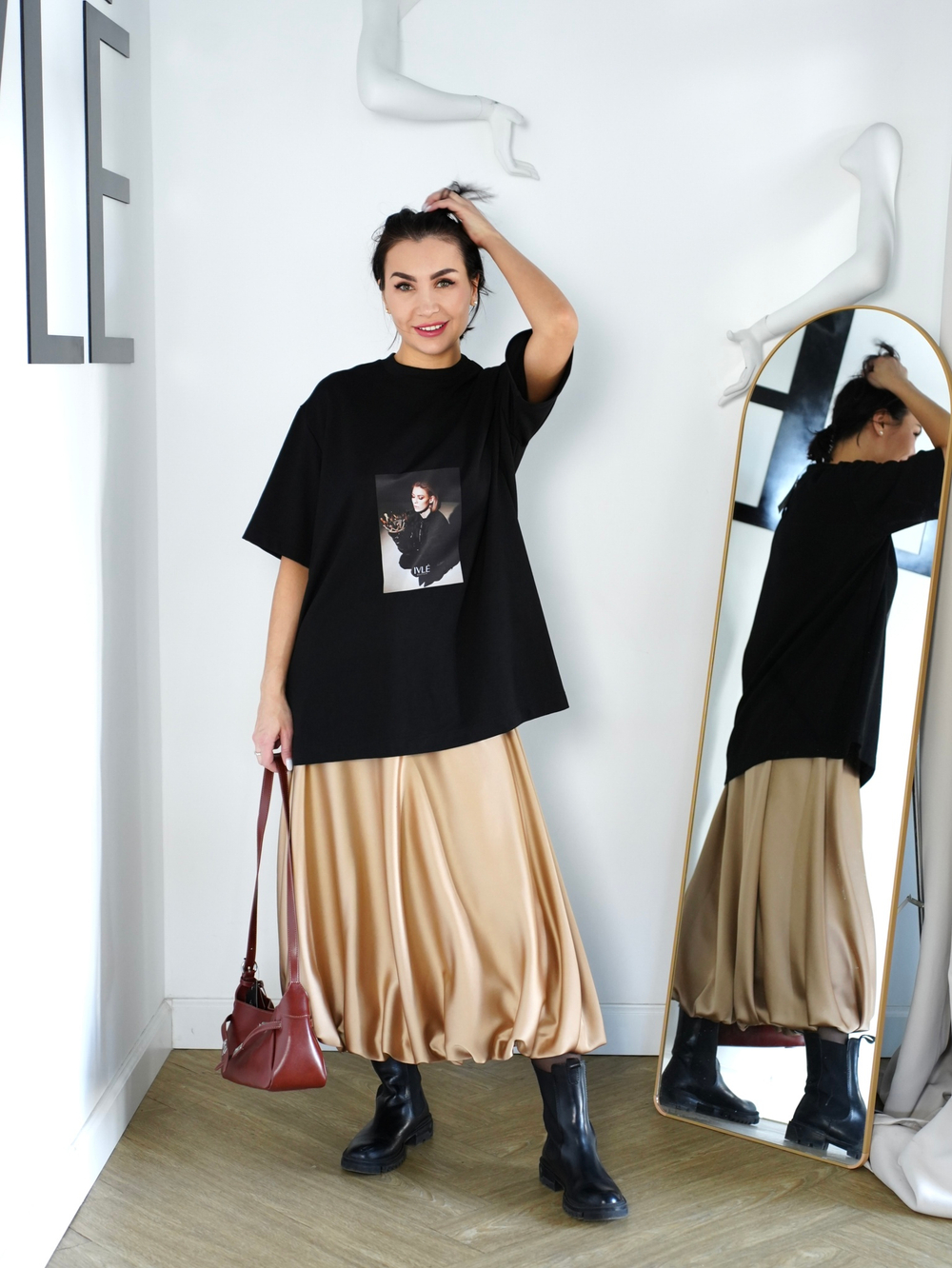 Юбка "Шикарная леди" в сатине