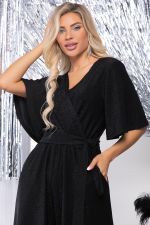 Комбинезон "Клео" (мерцающий черный) НЬЮ К7348 LT Collection (Акция)