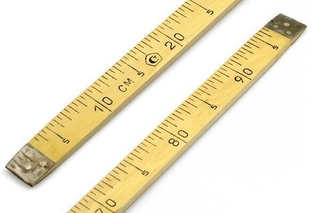 Метр деревянный неклеймённый 100см КР-1