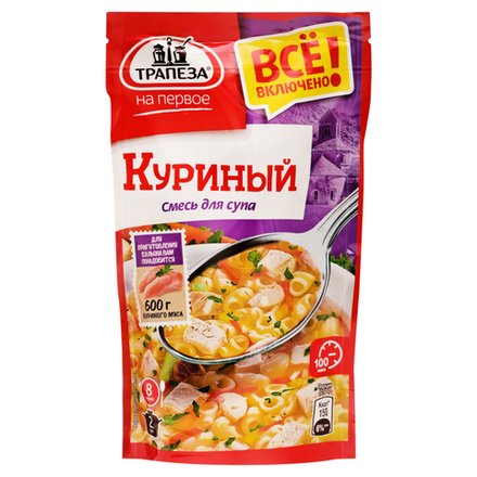 Суп на первое Трапеза куриный 130г