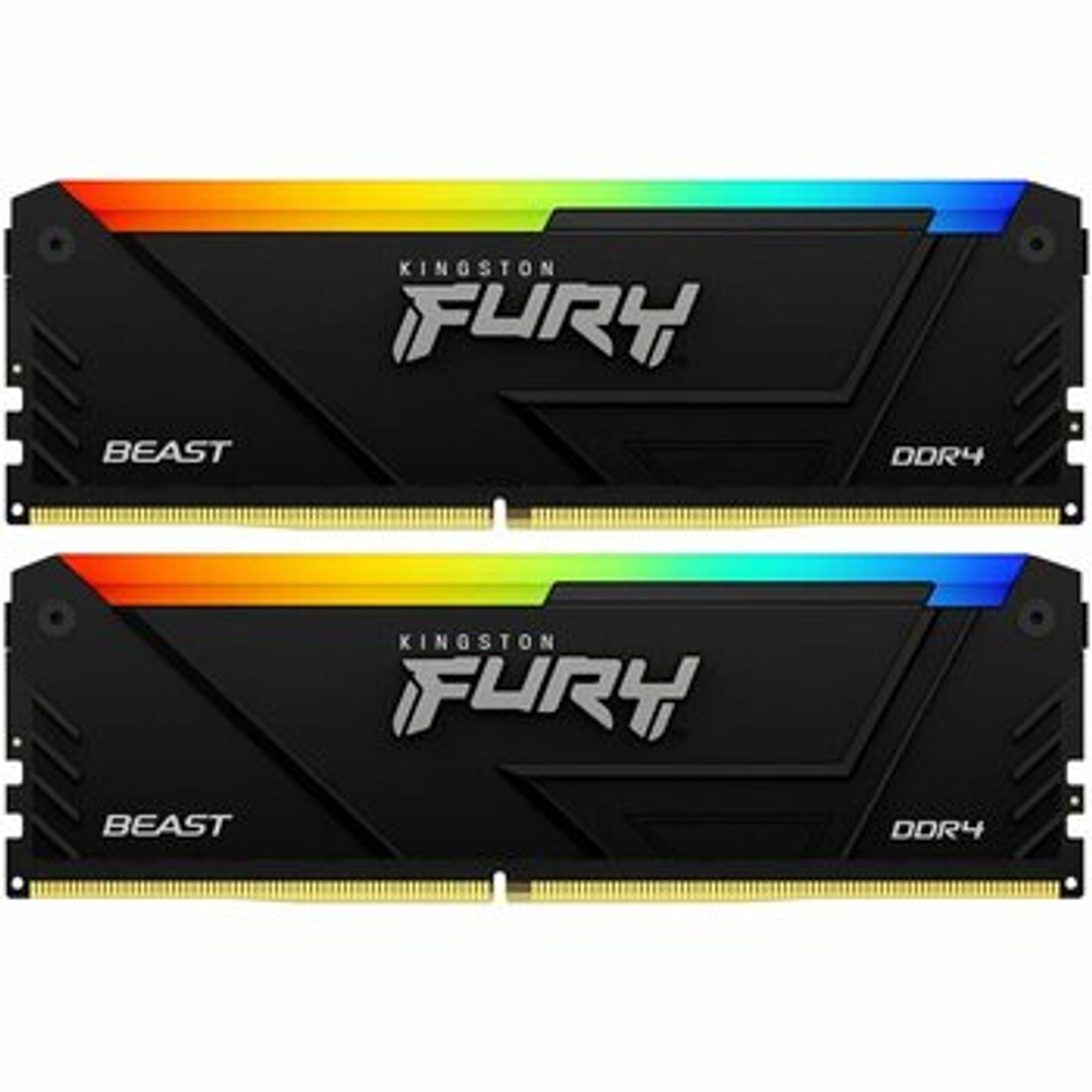 Оперативная память KINGSTON FURY Beast DDR4 32GB 3200MHz CL16 UDIMM KF432C16BB12AK2/32
