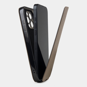 Чехол iPhone 16 Pro натуральная кожа сафьяно, бежевого цвета