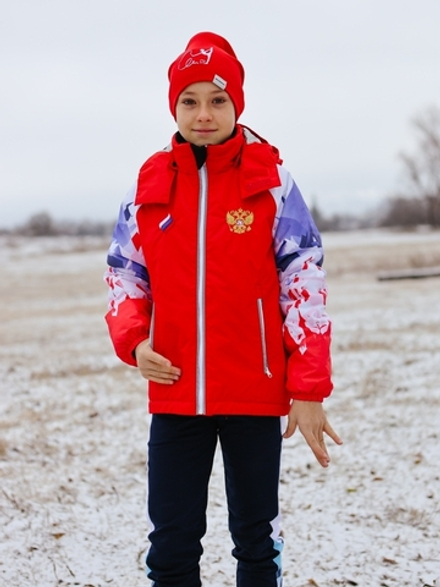 Куртка зимняя с сублимацией (красная)