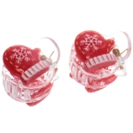 Заколки - крабы для волос 2шт на блистере «Новогодние друзья - Варежки», 2см (в пакете с подвесом)