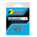 Карабин с вертлюгом для рыбалки SY-3024 №05 (упк. 8 шт.)