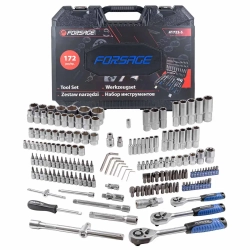 Набор инструментов 172пр. 1/4'', 3/8'', 1/2''(6гр.)(4-32мм) Forsage F-41723-5