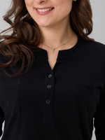 Блузка БЛ-131/фламли-черный