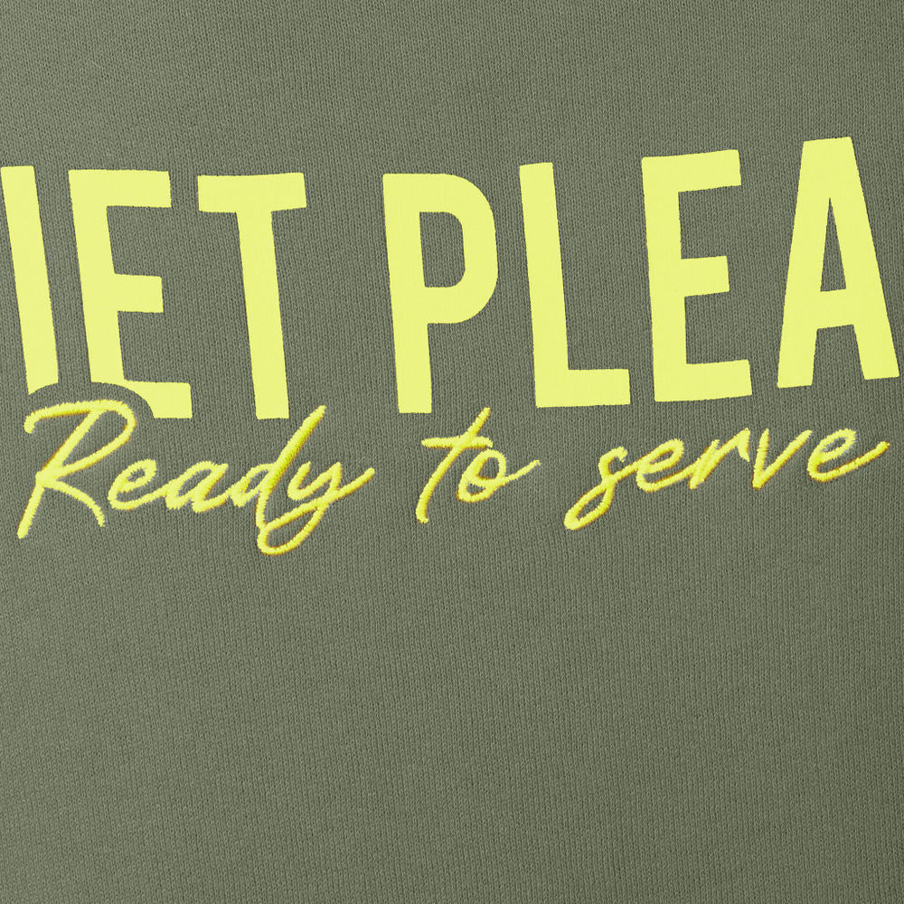 Мужская кофта теннисная Quiet Please Ready To Serve Hoody Men - Khaki, Yellow