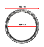Кованый элемент "Кольцо" с декоративной фактурой D 130