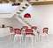 Стул Miss Bibi белый/красный