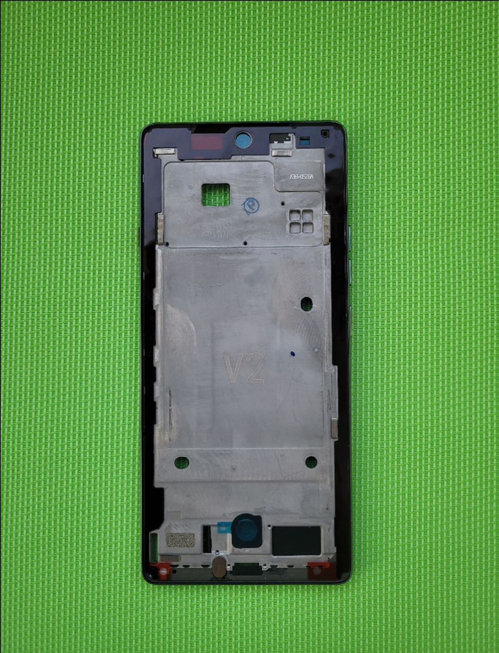 Tecno Camon 40 (CM5) - рамка дисплея (корпус) + шлейф кнопок + кнопки громкости и включения +  кнопка ИИ (One-Tap AI Button) (ORIG)