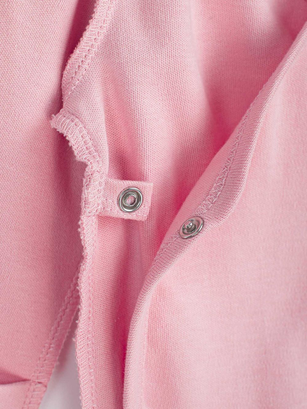 Боди-кимоно с длинным рукавом и наружными швами "Чайная роза" 0+