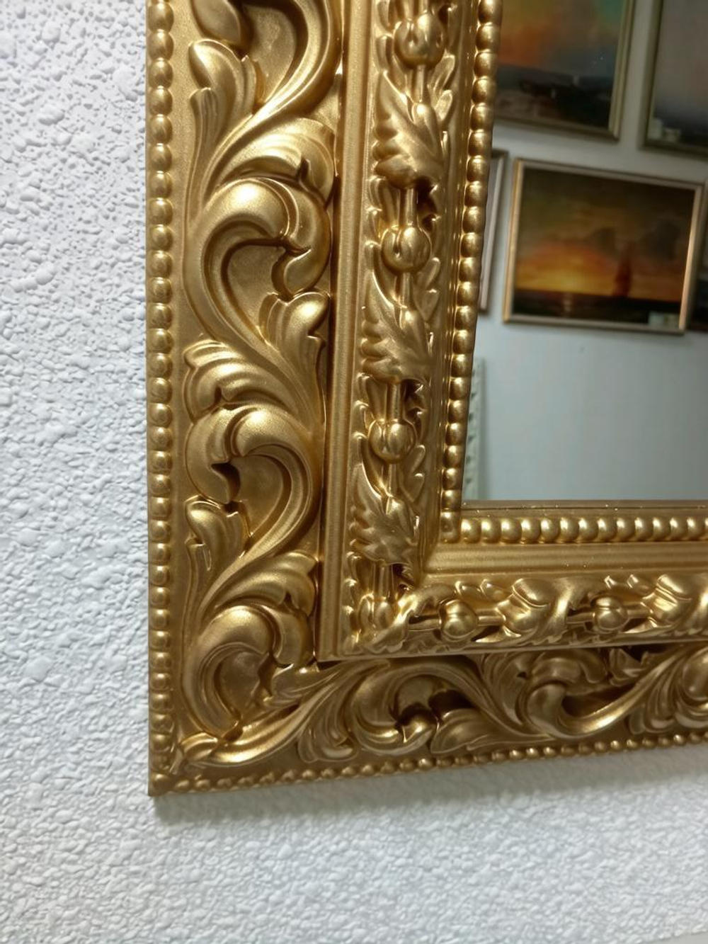 Зеркало из багета № 5.Ширина рамы 12см.