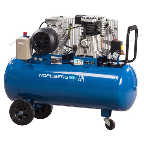 NORDBERG ECO (NCE100/520) Компрессор поршневой с ременным приводом, объем 100 л