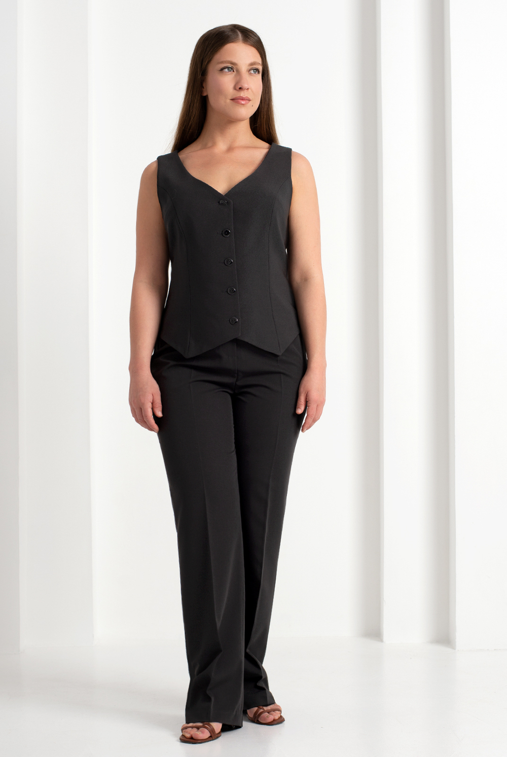 Брюки женские 04Л, черный #85Ч0204Л