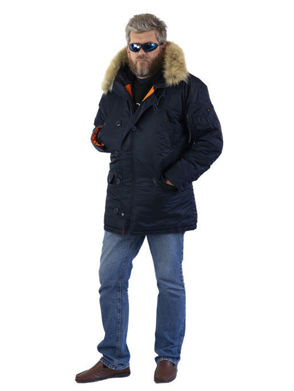 Парка флисовая N3b Husky19 Rep.Blue