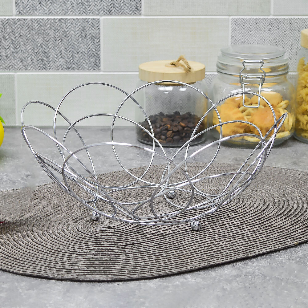 Фруктовница металлическая 26*15см, 2819