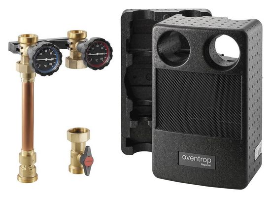 Насосная группа Oventrop Regumat S-180 1" арт. 1357020 с шаровым краном, без смесителя (H=393 мм)