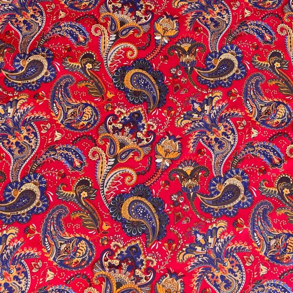 ПЕЙСЛИ, КРАСНЫЙ, 100% хлопок, ширина 145 см 1