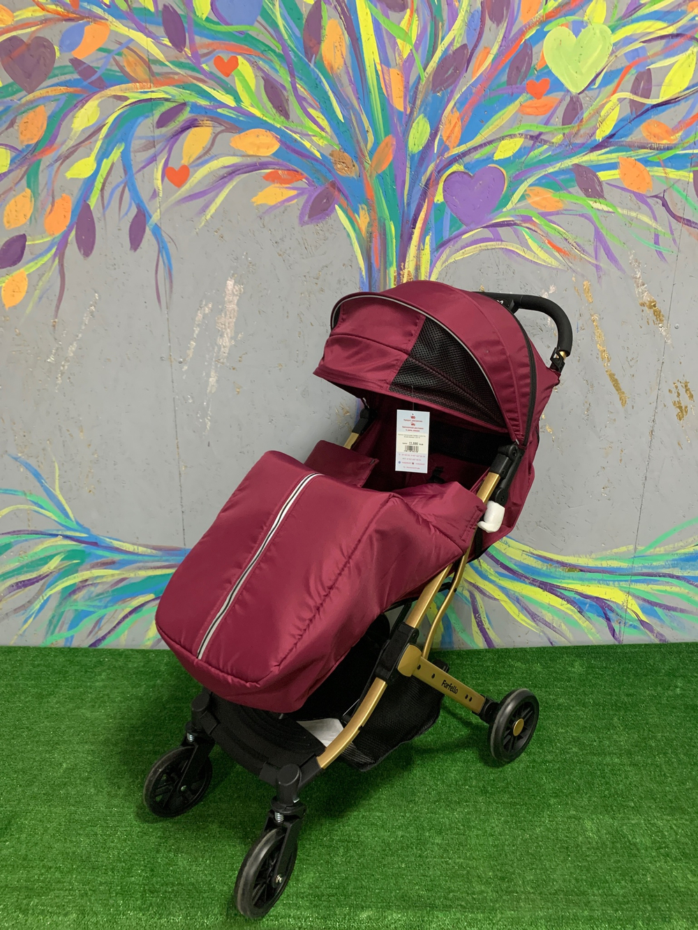 Коляска прогулочная Farfello Comfy Go, вишня Артикул: CG-19