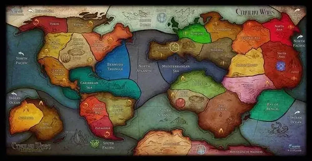 [Предзаказ] Cthulhu Wars 9-11 Player Neoprene Map