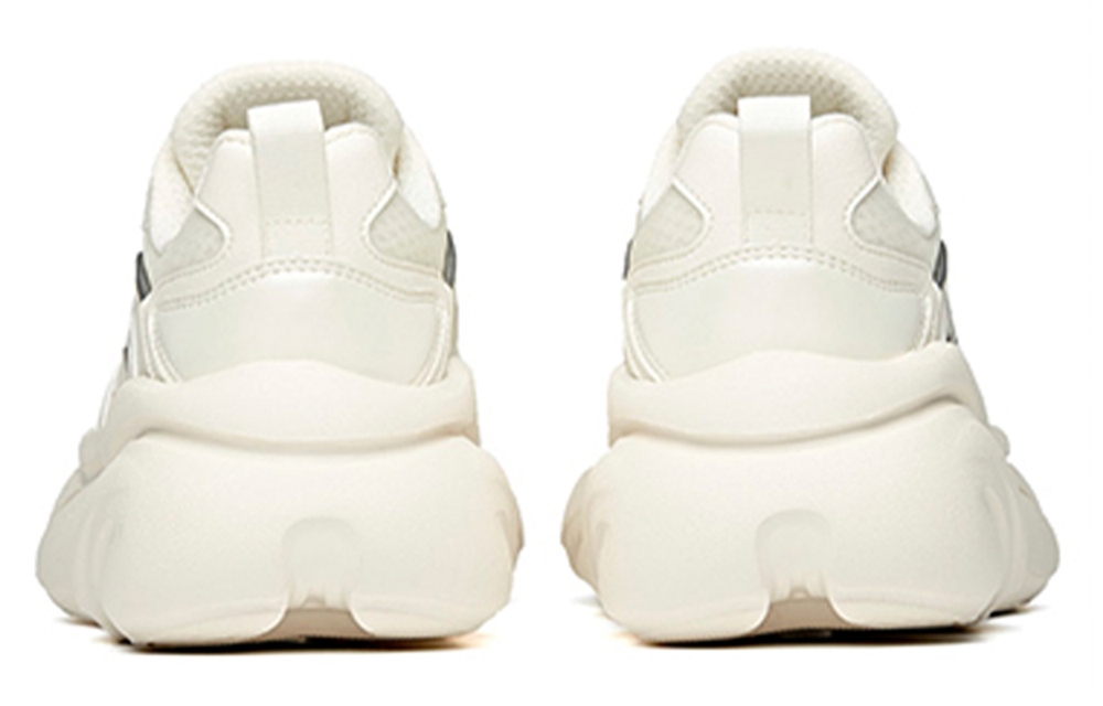 Anta Claw Meow Shoes Cushioning Slip Resistant Abrasion Resistant Breathable Low top Chunky Sneakers Women"s White