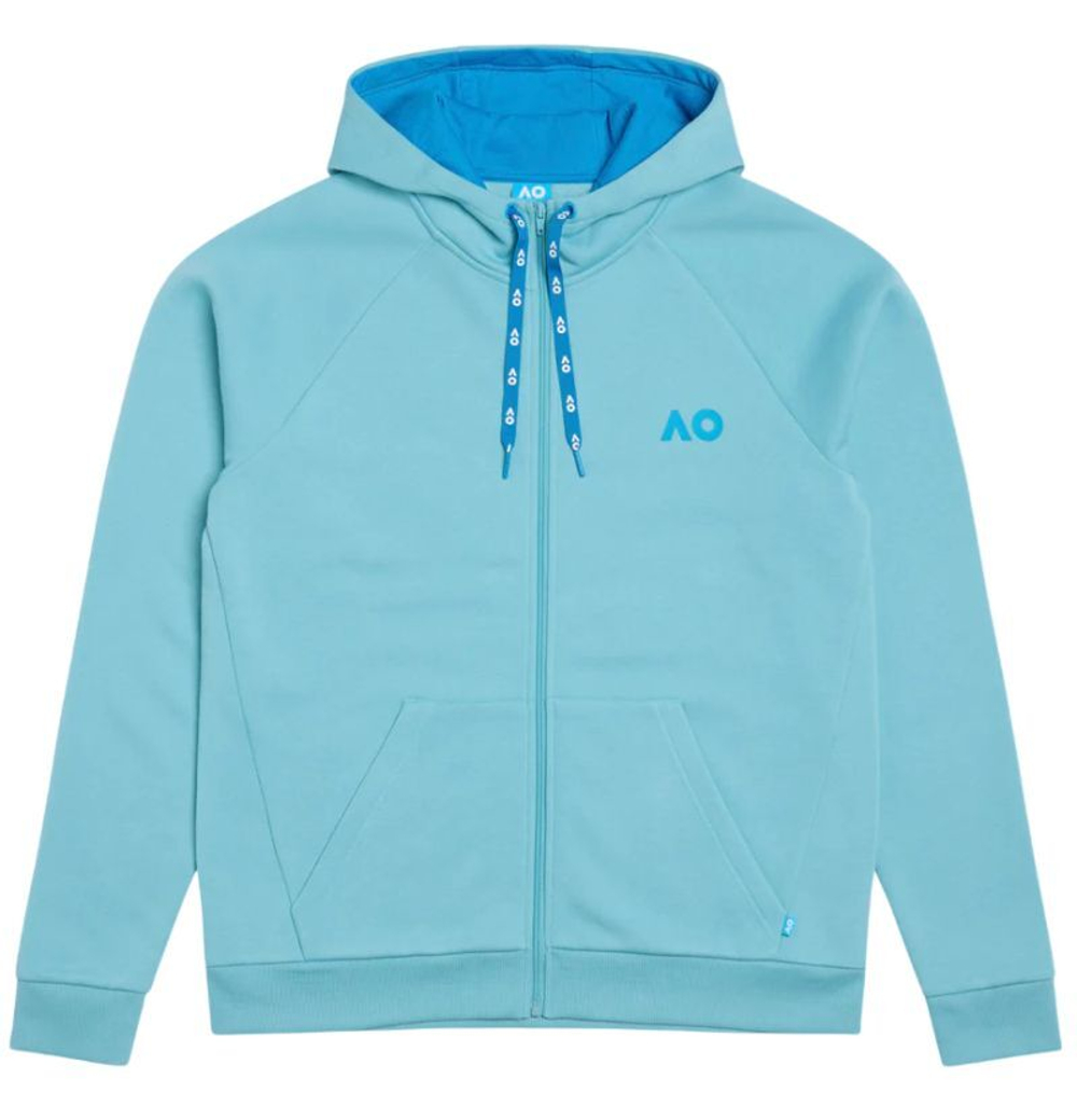 Мужская теннисная кофта Australian Open Zip Through Sport - небесный