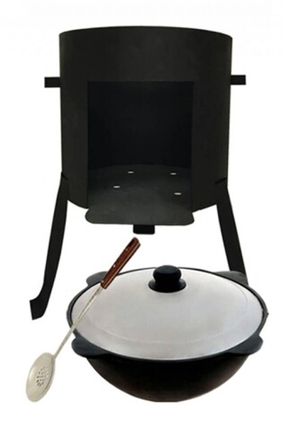 Казан 30 литров+печь 2 мм.