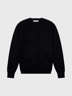 Свитер Calvin Klein Smooth Cotton Monogram Logo Black
