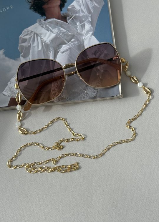 Цепочка для очков с перламутром