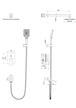 Душевая система встраиваемая WONZON & WOGHAND FIT, Брашированное золото (WW-88939009A- BG)