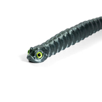 Гибкая игрушка-антистресс, змея с глазами, 3D печать, 27 см., болотный цвет