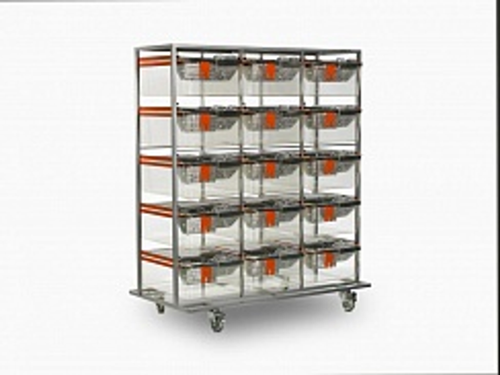 Стеллажи с выдвижными конструкциями (drawer style)