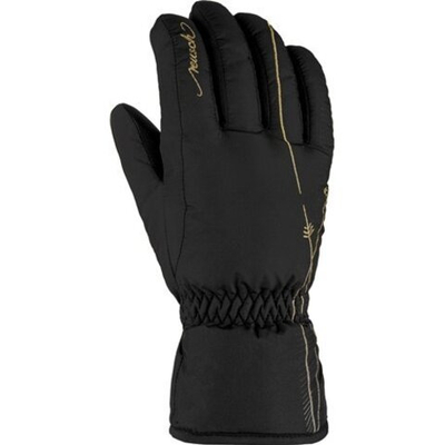 Перчатки горнолыжные REUSCH Yana Black/Gold (inch (дюйм):6,5)