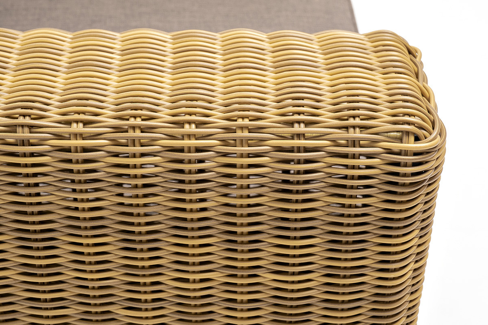 "Боно" кресло из искусственного ротанга, цвет соломенный