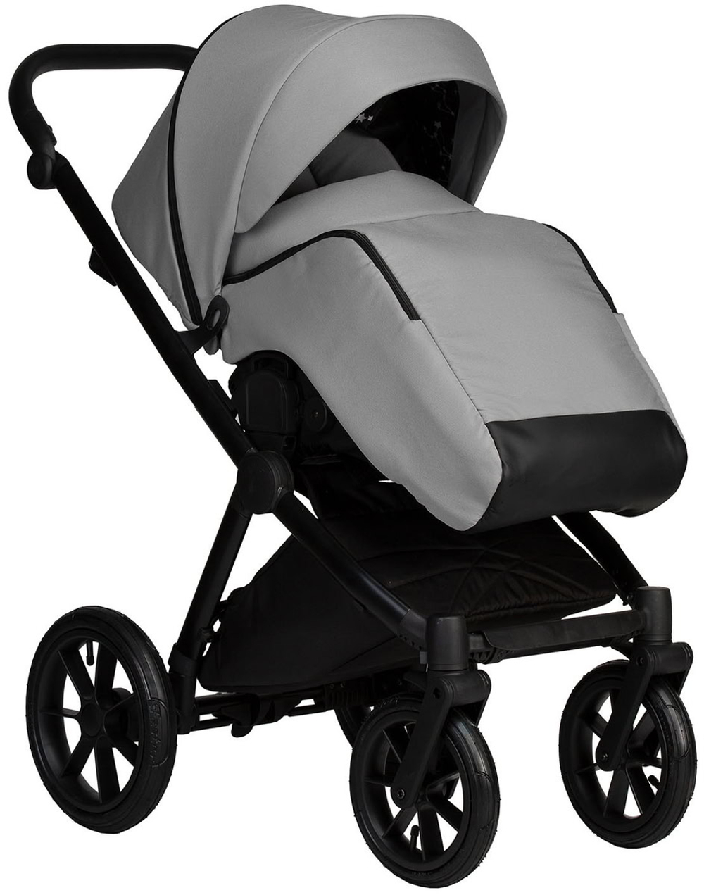 Детская коляска Indigo Solio 3 в 1 с автокреслом Avionaut Cosmo Grey So04 св.серый