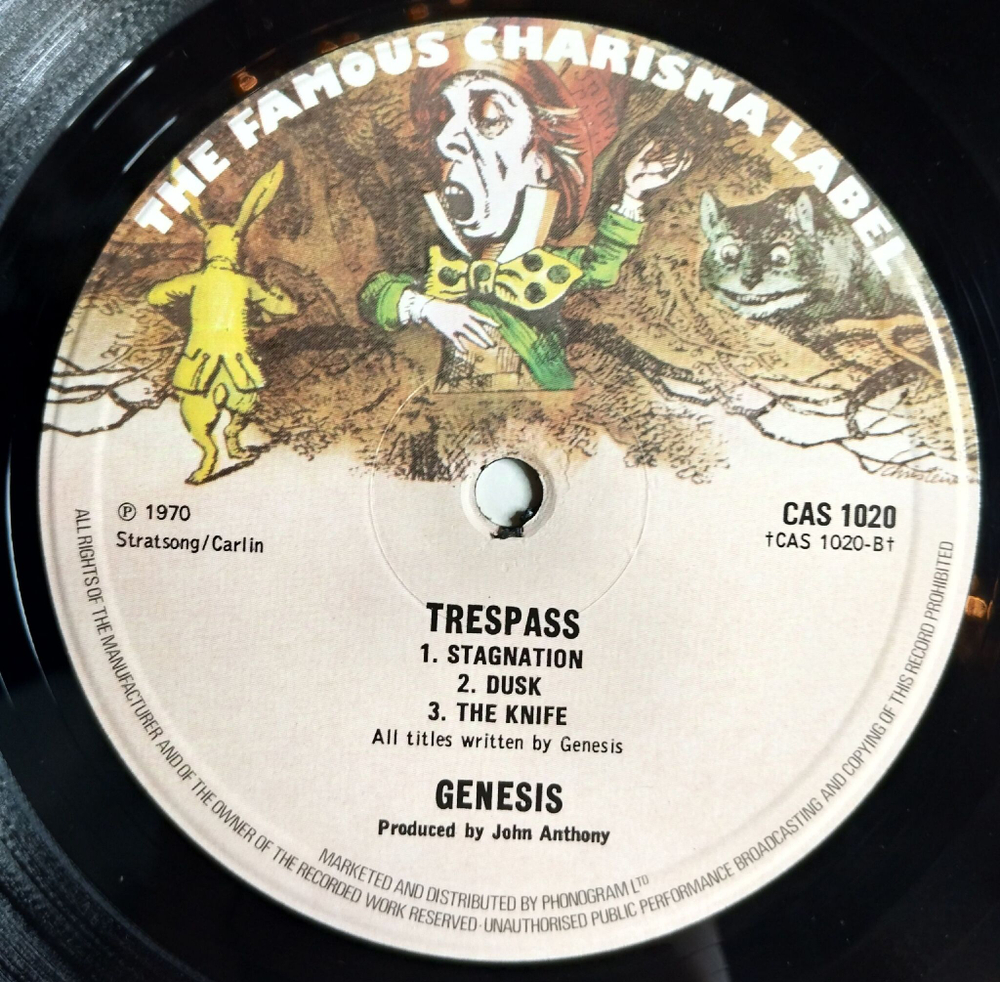 Винтажная виниловая пластинка LP Genesis Trespass (UK 1978)