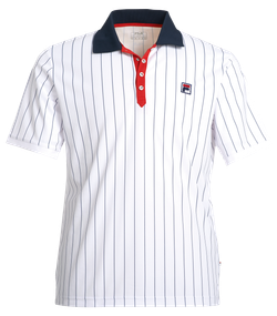 Теннисное поло Fila Polo Stripes M - white/stripes
