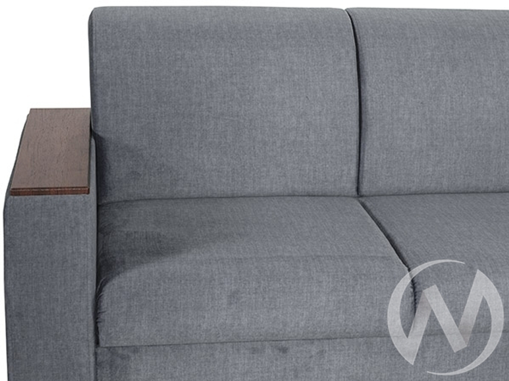 Диван угловой Сенатор (ДУ) 2022 SQUARE 23 (велюр светло-серый)