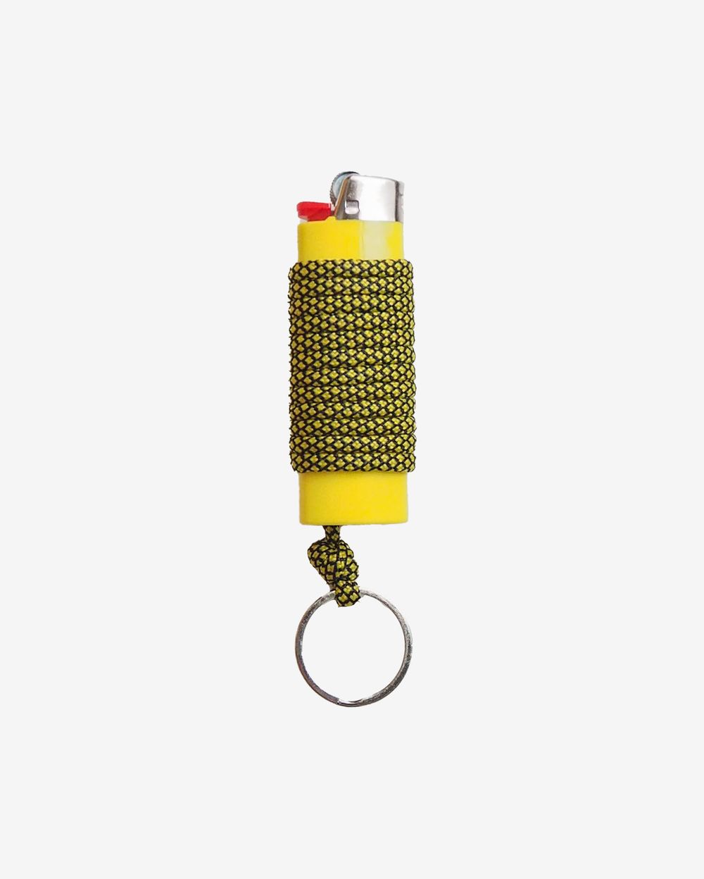 Зажигалка Ack Items жёлтая (черно-жёлтый snake шнурок)