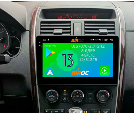 Магнитола для Mazda CX-9 2007-2015 - Airoc 2K AU-2406 на Android 13, TS20, 12/512Гб, SIM-слот