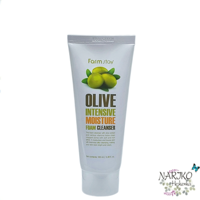 Увлажняющая пенка для умывания лица Farmstay Olive Foam Cleanser с экстрактом оливы, 100 мл.