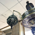 Винтажная люстра 3-х рожковая