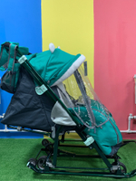 Коляска комбинированная «Ника Детям 7-6» с котенком изумрудный (арт. НД7-6/14)