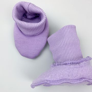 Пинетки из футера "Simple" Лаванда