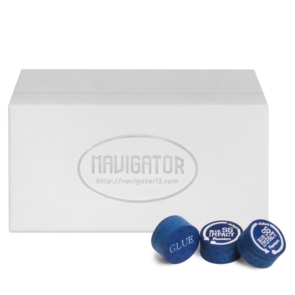 Наклейка для кия Navigator Blue Impact ø14мм Premium Super Soft 1шт.
