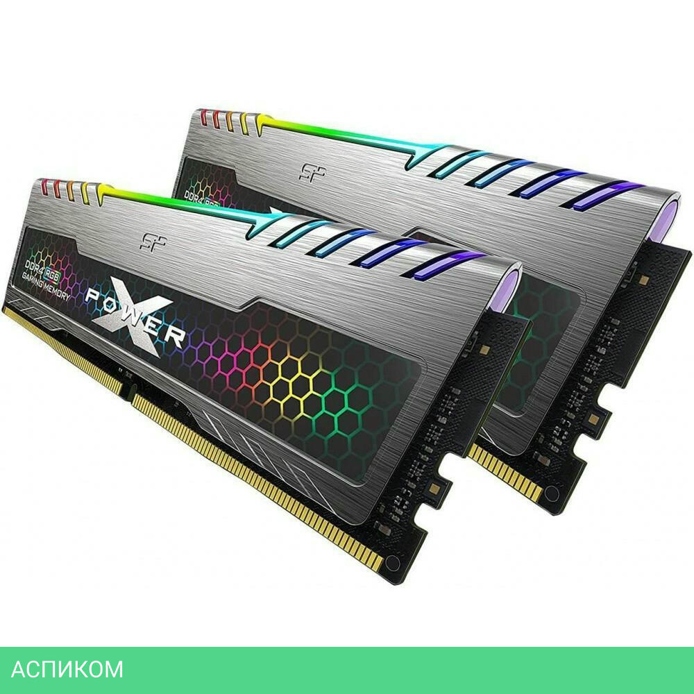 Оперативная память Silicon-Power Xpower Turbine RGB Gaming DDR4 2x8Gb (SP016GXLZU360BDB)
