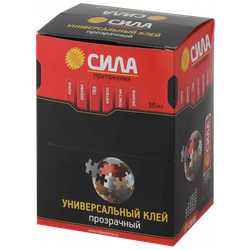 Клей СИЛА SUTB-30 универсальный прозрачный 30 мл туба