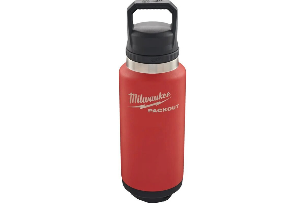 Термос Milwaukee Packout Chug Lid, нержавеющая сталь, красный/черный, 1065 мл