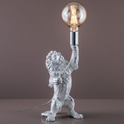 Настольная лампа Лев Ричард Белый